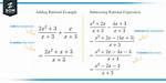 Adding and Subtracting Rational Expressions at a Glance