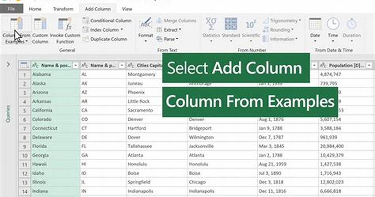 Adding Columns to a Data Table