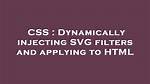 Adding Filters to a Dynamically Generated Html Table