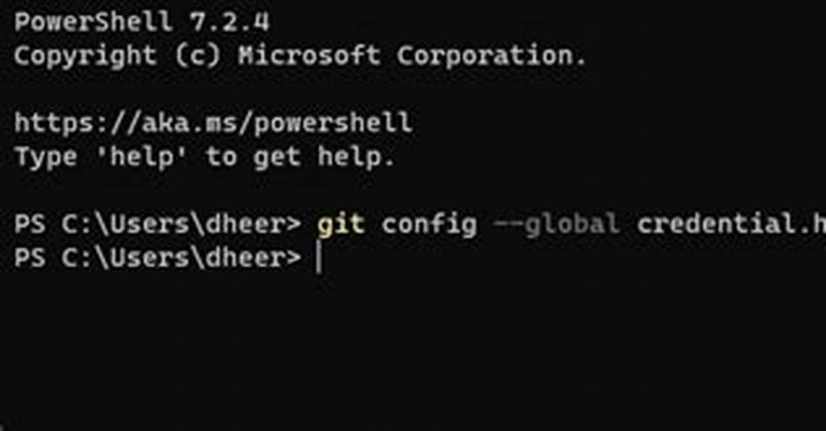 Adding Git Credentials on Windows