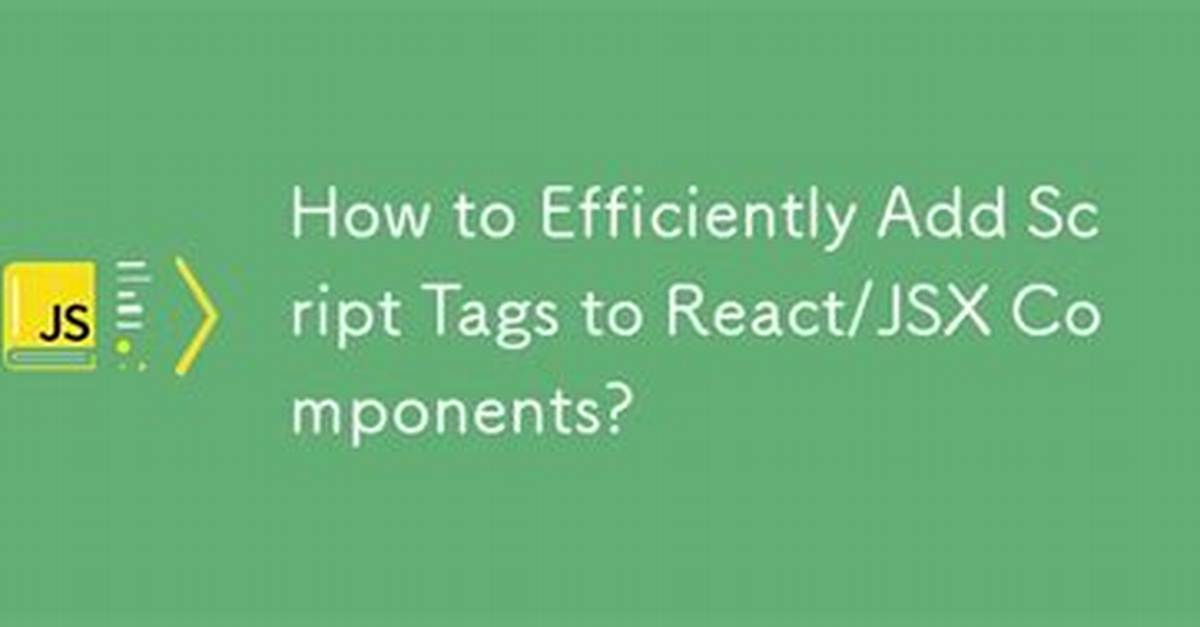 Adding Script Tag to React/Jsx