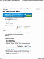 Adobe Reader Command Line Reference