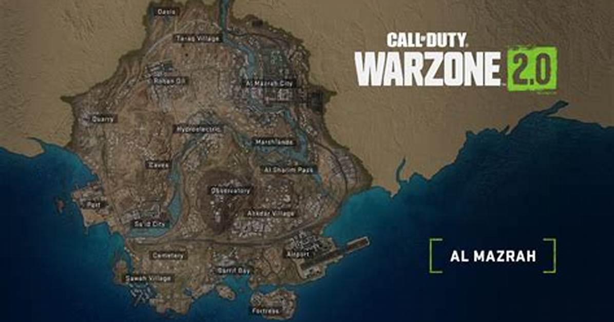Al Mazrah | Cod Warzone Map Layout, Points of Interest (Pois)