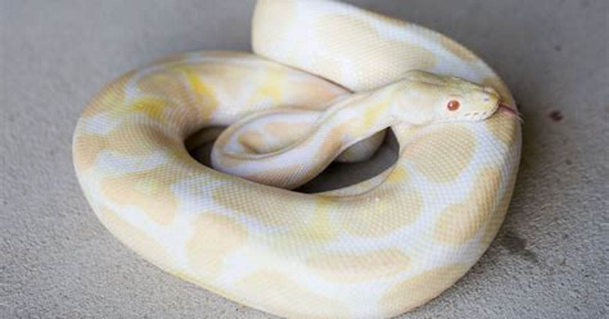 Albino Ball Python