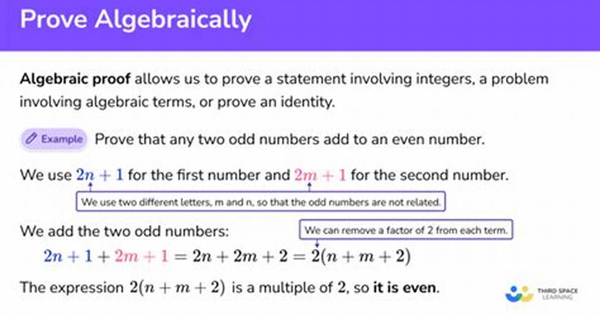 Algebraically