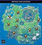 All Fortnite Birthday Cake Locations for Fortnite Birthday Event