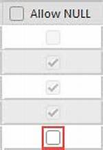 Allow the Null Fields