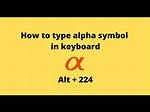 Alpha Character