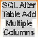 Alter Table Add Multiple Columns Ms Sql