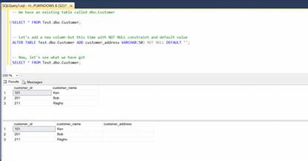 Altering Column Size in Sql Server