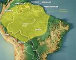 Amazon Rainforest on Map