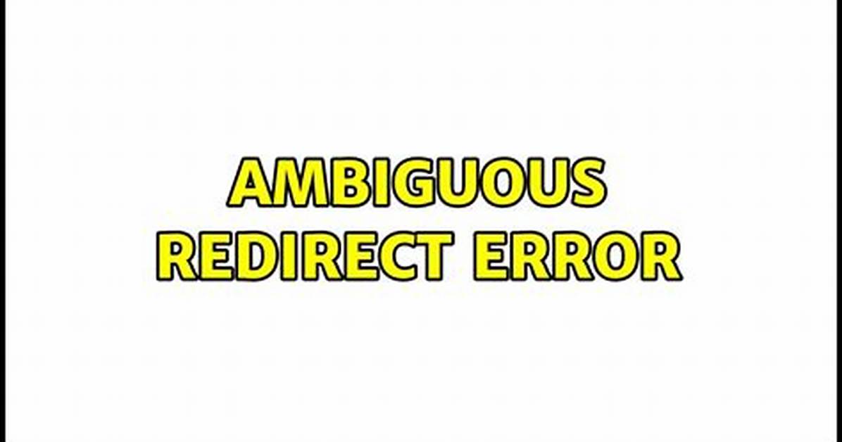 Ambiguous Redirect Error for Simple Echo