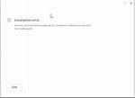 An Error Occurred While Preparing the Installation. Try Running This Application Again