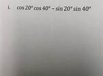An Expression for Sin(40)