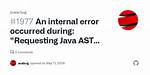 An Internal Error Occurred During: "Requesting Java Ast from Selection". Java. Lang. Nosuchmethoderror: Com. Ibm. Icu. Text. Utf16. isSurrogate(C)Z