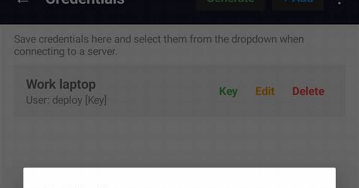 Android App with Ssh-Copy-Id Ability