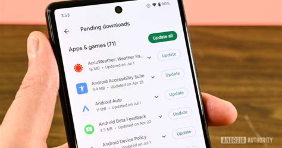 Android How to Update Apps?