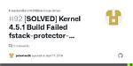 Android Kernel 'Fstack-Protector-Strong Not Supported` Error