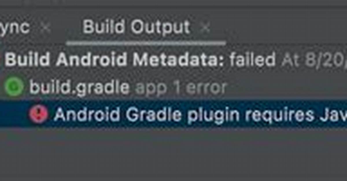 Android Studio Error "Android Gradle Plugin Requires Java 11 to Run. You Are Currently Using Java 1.8"