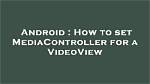 Android Tv Mediacontroller