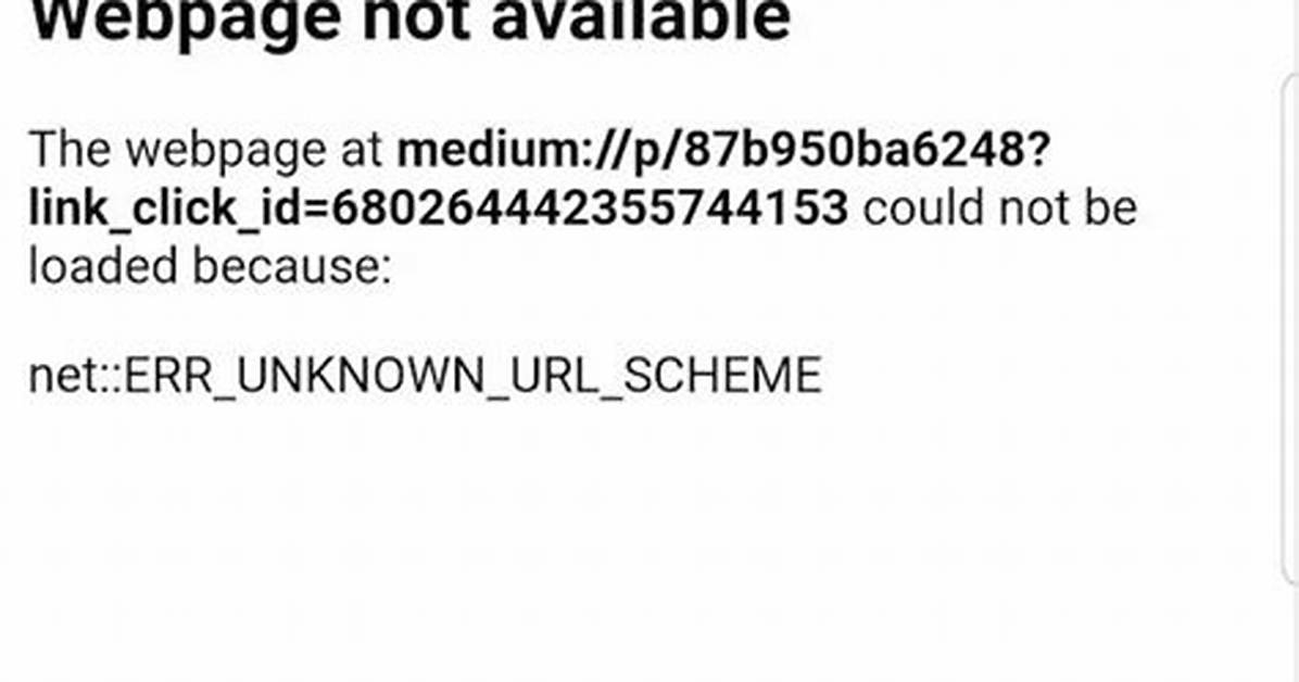 Android Webview Err_Unknown_Url_Scheme