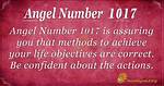Angel Number 1017