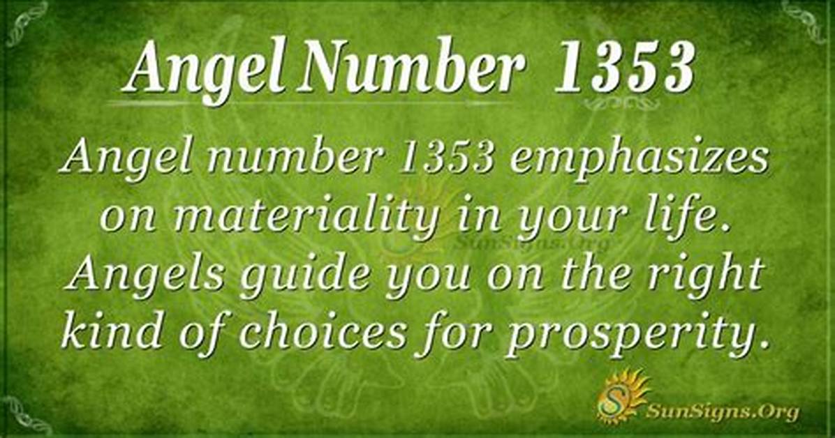 Angel Number 1353