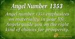 Angel Number 1353
