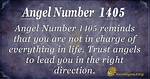 Angel Number 1405 Meaning
