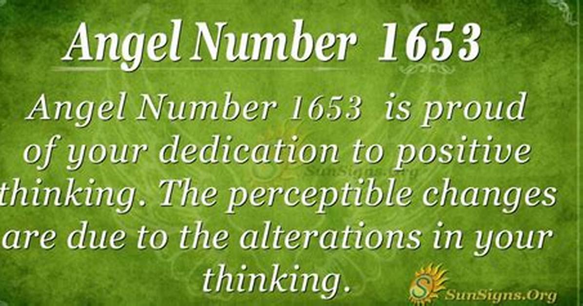 Angel Number 1653