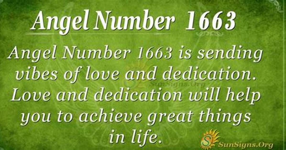 Angel Number 1663