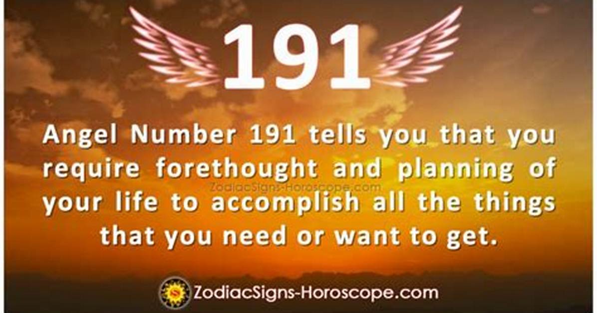 Angel Number 191