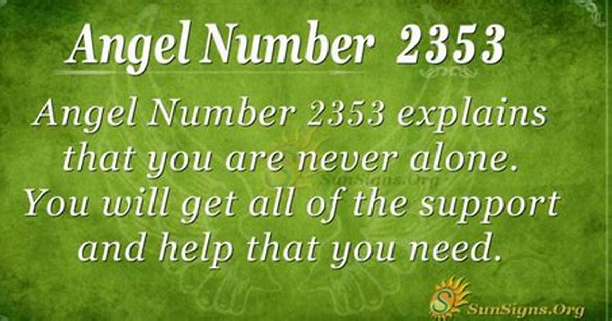 Angel Number 2353
