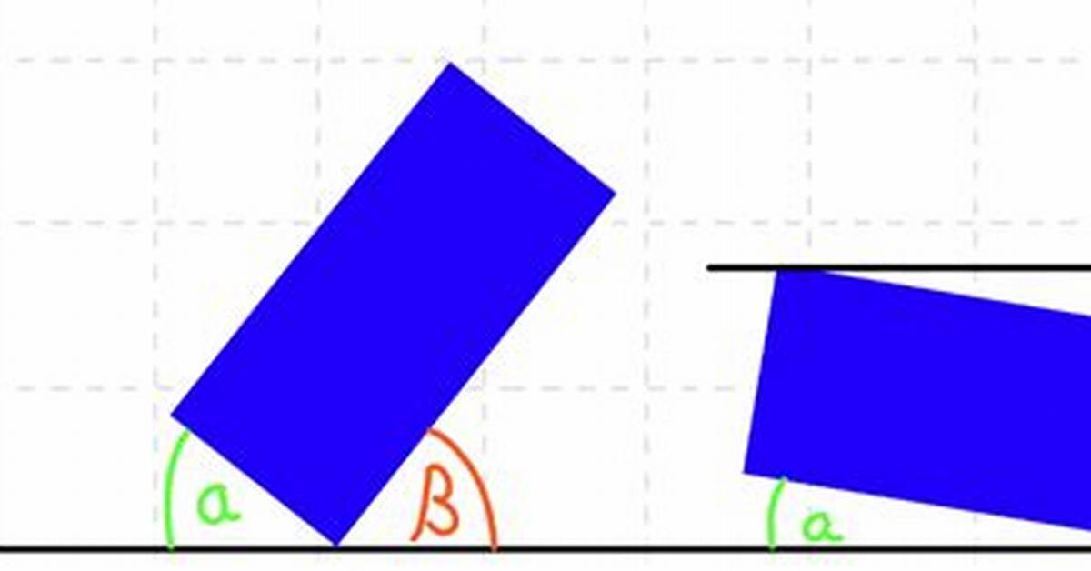 Angle Between Arbitrary Rectangle and Horizontal Plane