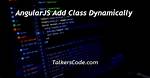 Angular Add Class Dynamically