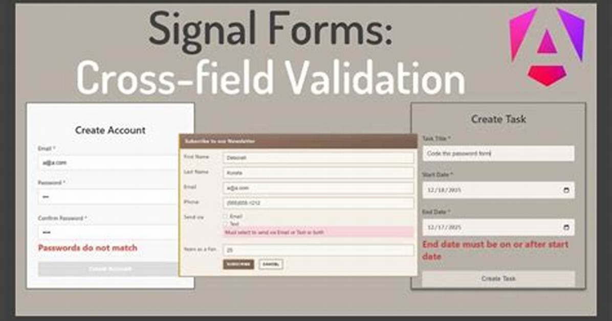 Angular: Cross Field Validation Not Working with setError()