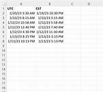 Angular Date Conversion Utc to Est