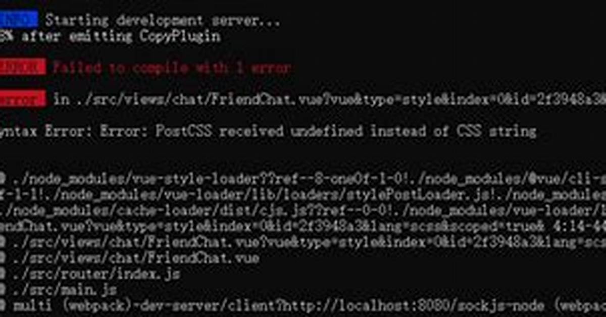 Angular Error: Postcss Received Undefined Instead of Css String