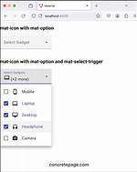 Angular Material - matIcon in Matselect