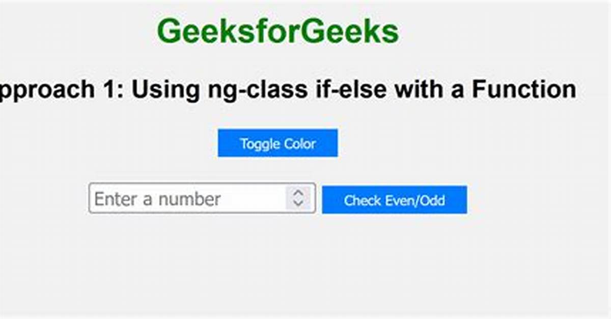 Angularjs Ng-Class If-Else Expression