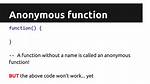 Anonymous Function Javascript