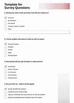 Answer as on a Questionnaire