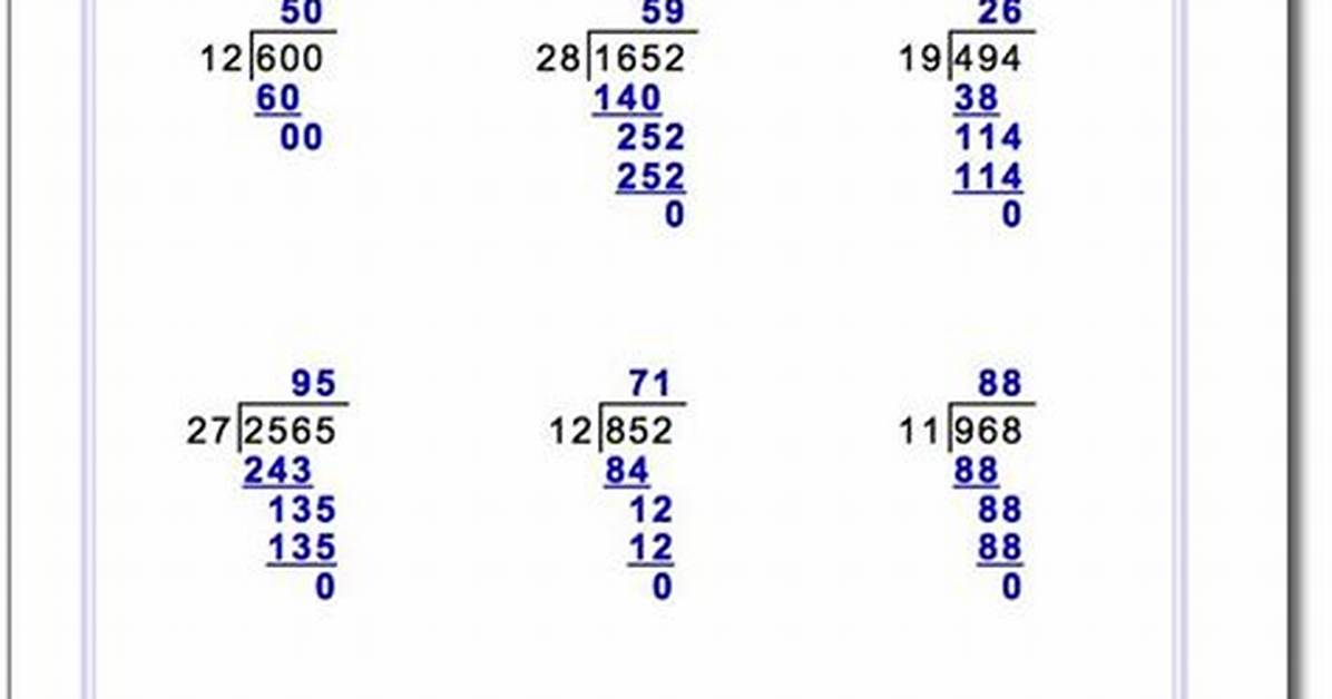 Answer to a Division Problem