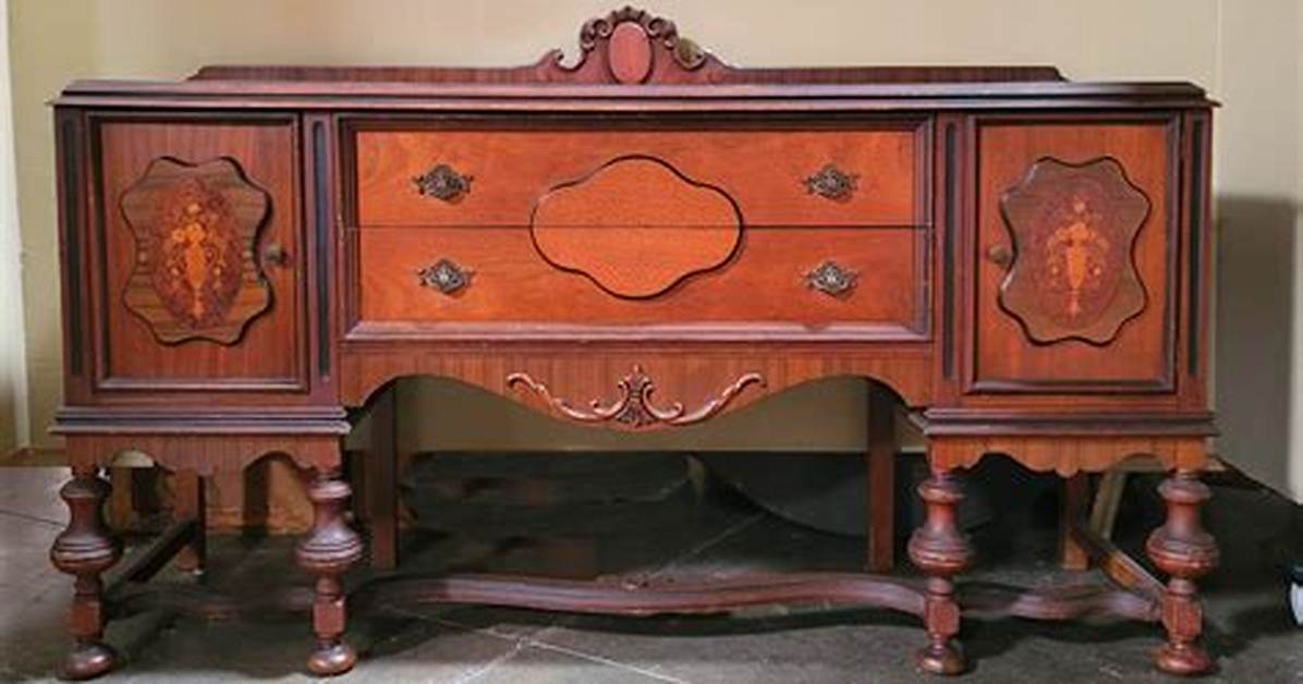Antique Buffet Table