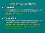 Antithesis in a Sentence