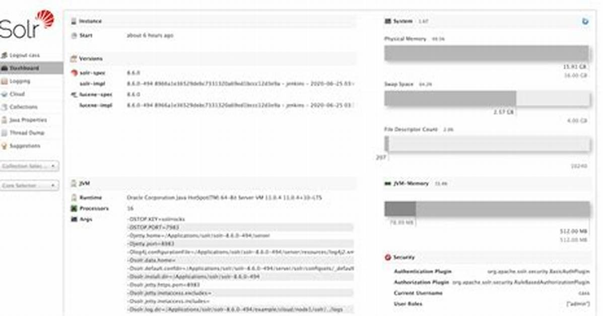Apache Solr Ui Connection Refused