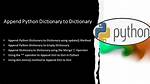 Append a Dictionary to a Dictionary [Duplicate]
