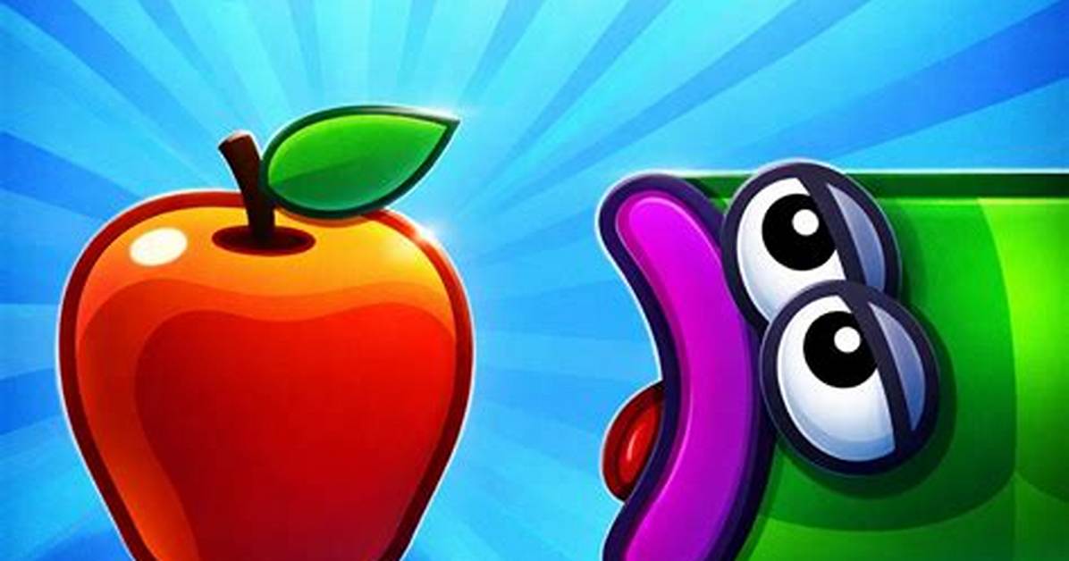 Apple with Worm