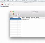 Applescript Editor, Write Message to the "Result" Window
