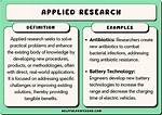 Applied Research Examples
